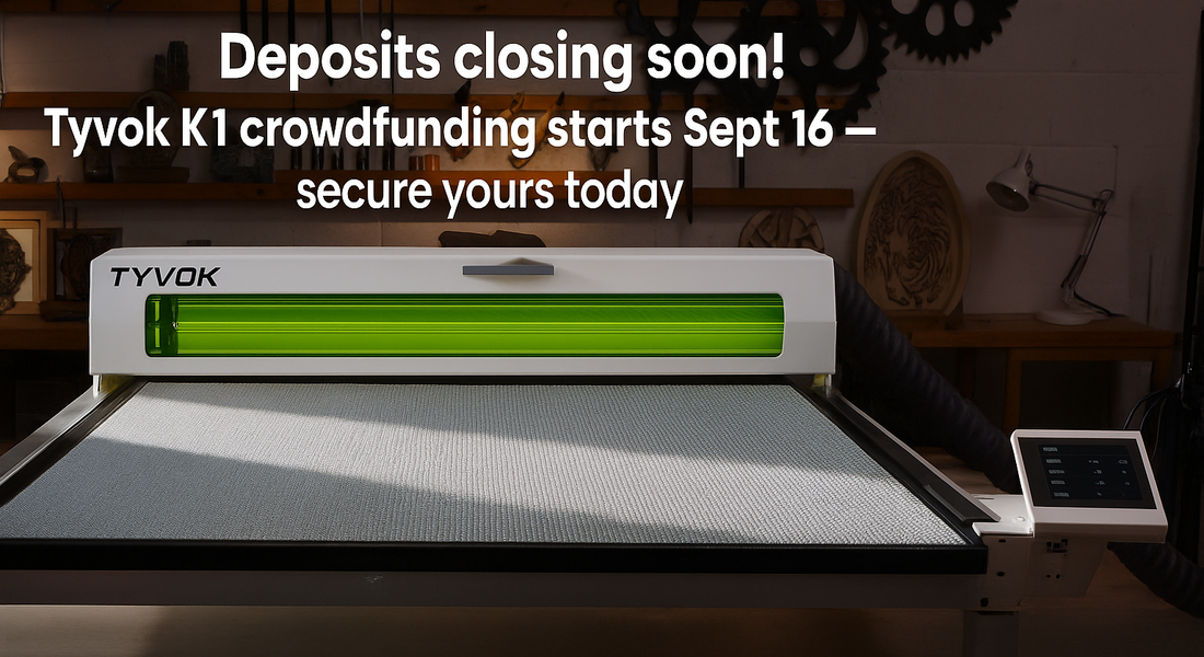 TYVOK K1 CO₂ Laser Machine: Pre-Aligned Optics and Integrated Cooling for a Plug-and-Play Experience