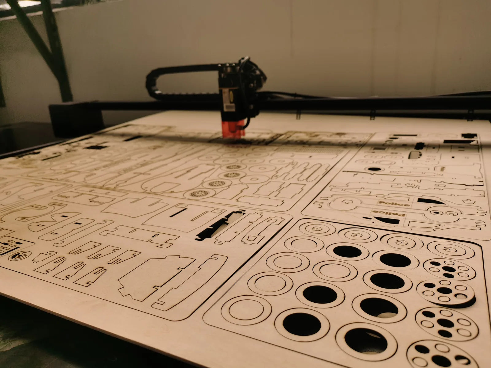 Large TYVOK laser batch layout project