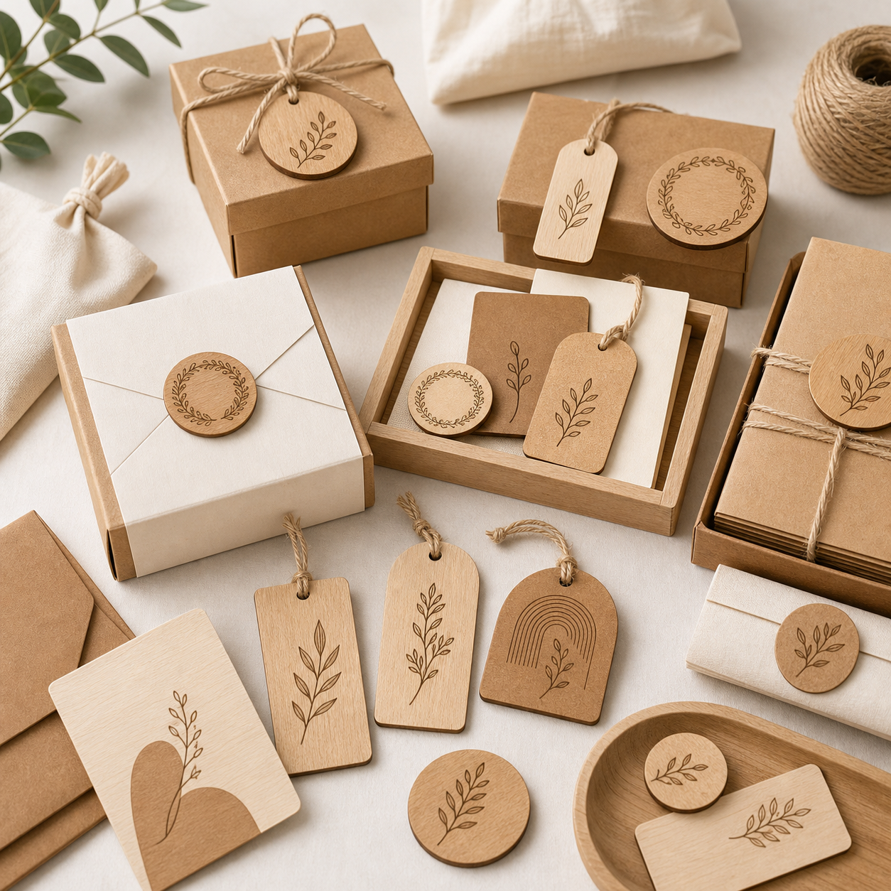 Premium neutral packaging for a partner-owned personalization brand