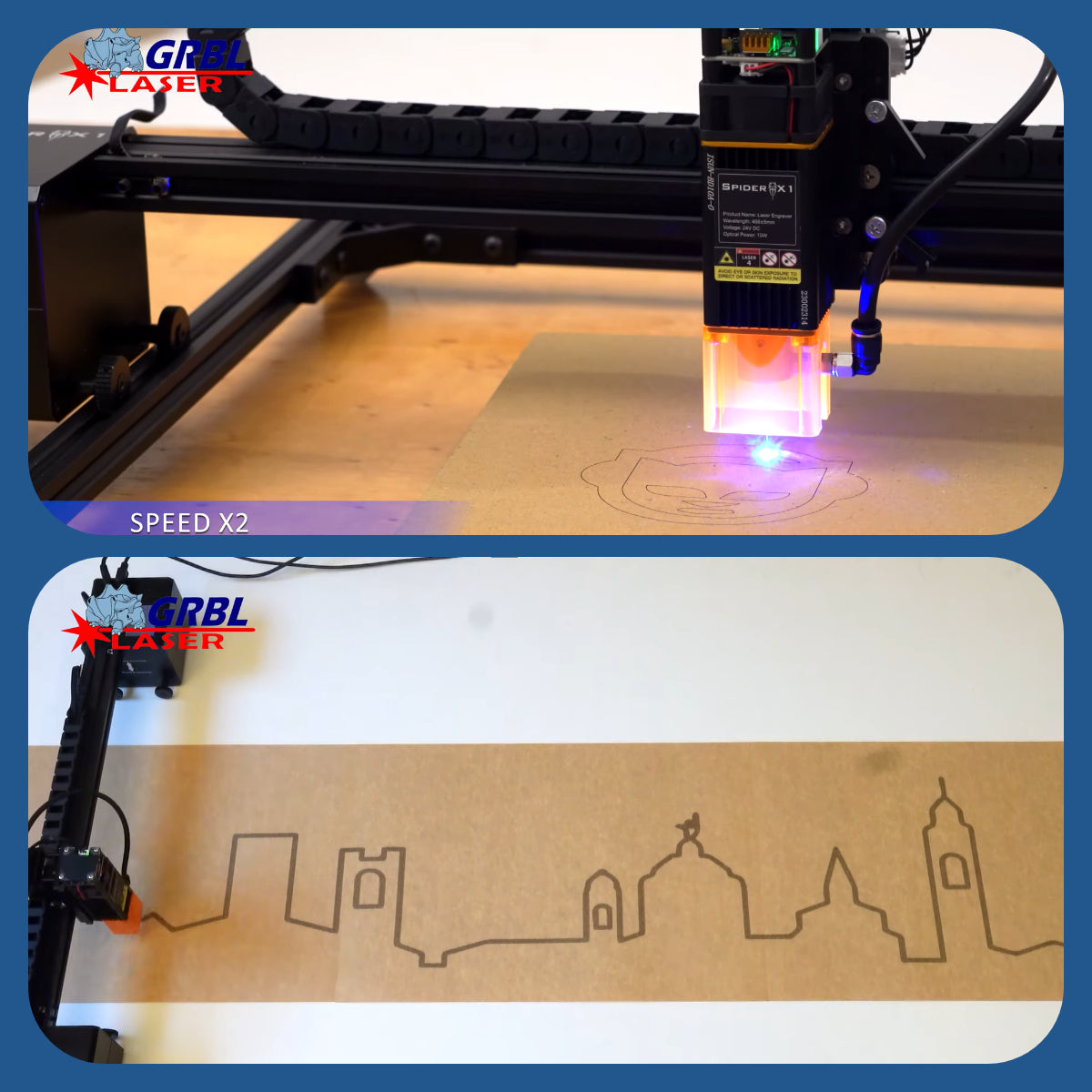 Gratitude for LaserGRBL: Testing and Suggestions  for Spider Laser