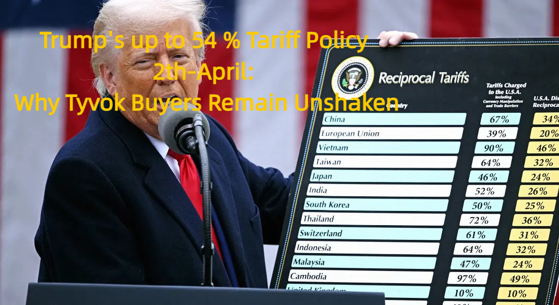Trump's up to 54 % Tariff Policy 2th-April: Why Tyvok Buyers Remain Unshaken