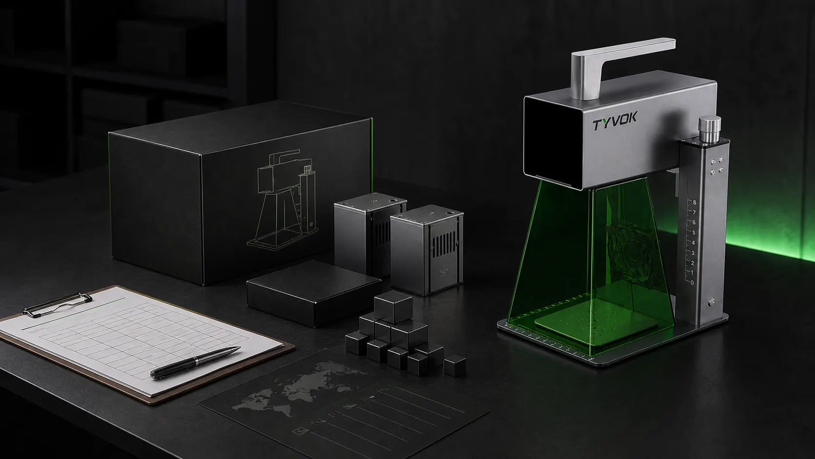 Laser engraver OEM quantity planning for a TYVOK P2 private label program