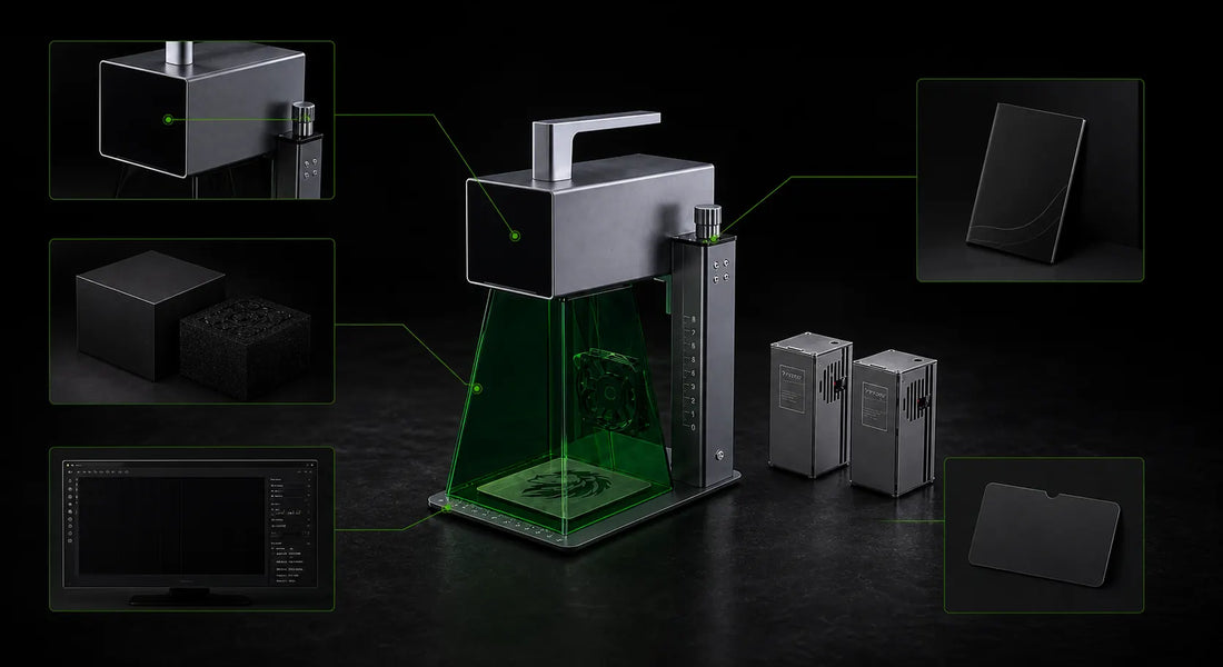 Private label laser engraver customization touchpoints