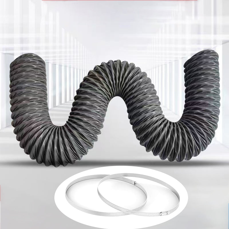 Tyvok 125mm x 3M High-Temperature Laser Exhaust Hose – Nylon Fabric Ducting for Laser Machines