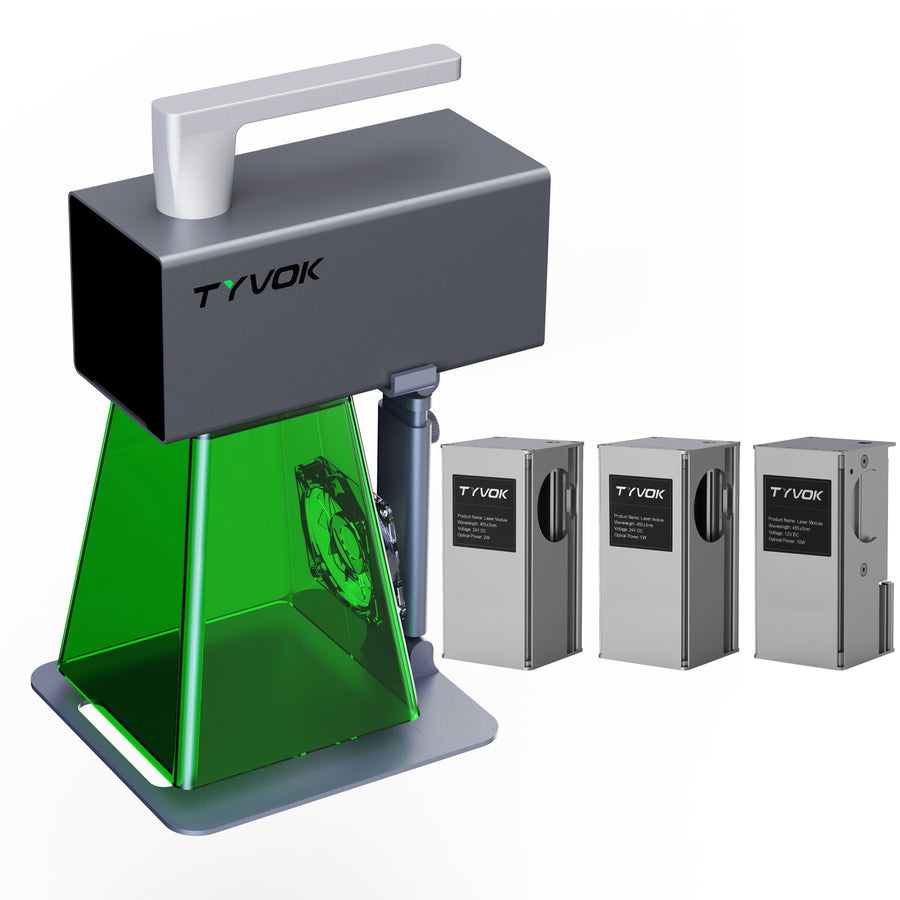 Tyvok P2 replaceable 2W 5W and 10W laser heads