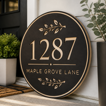 TYVOK Design Lab preview - Modern House Number Laser Design Pack
