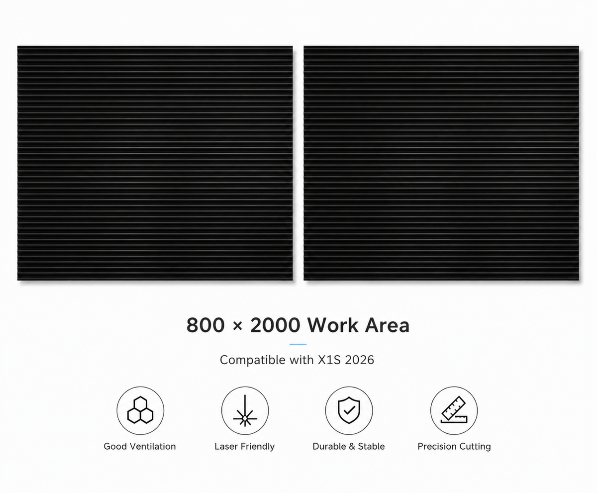 Plaque de travail flexible en nid d'abeille pour gravure laser Tyvok