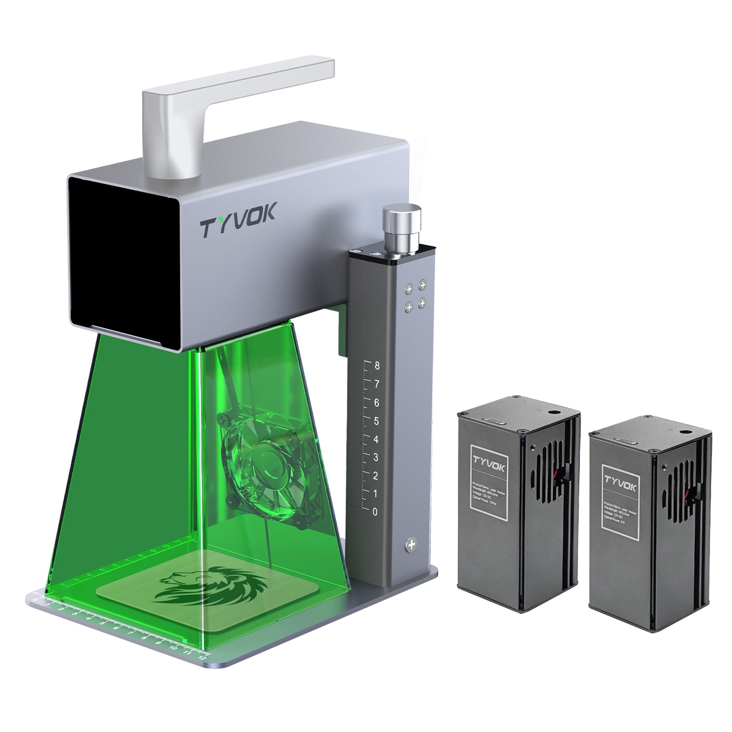 TYVOK P2 new stand with interchangeable laser heads
