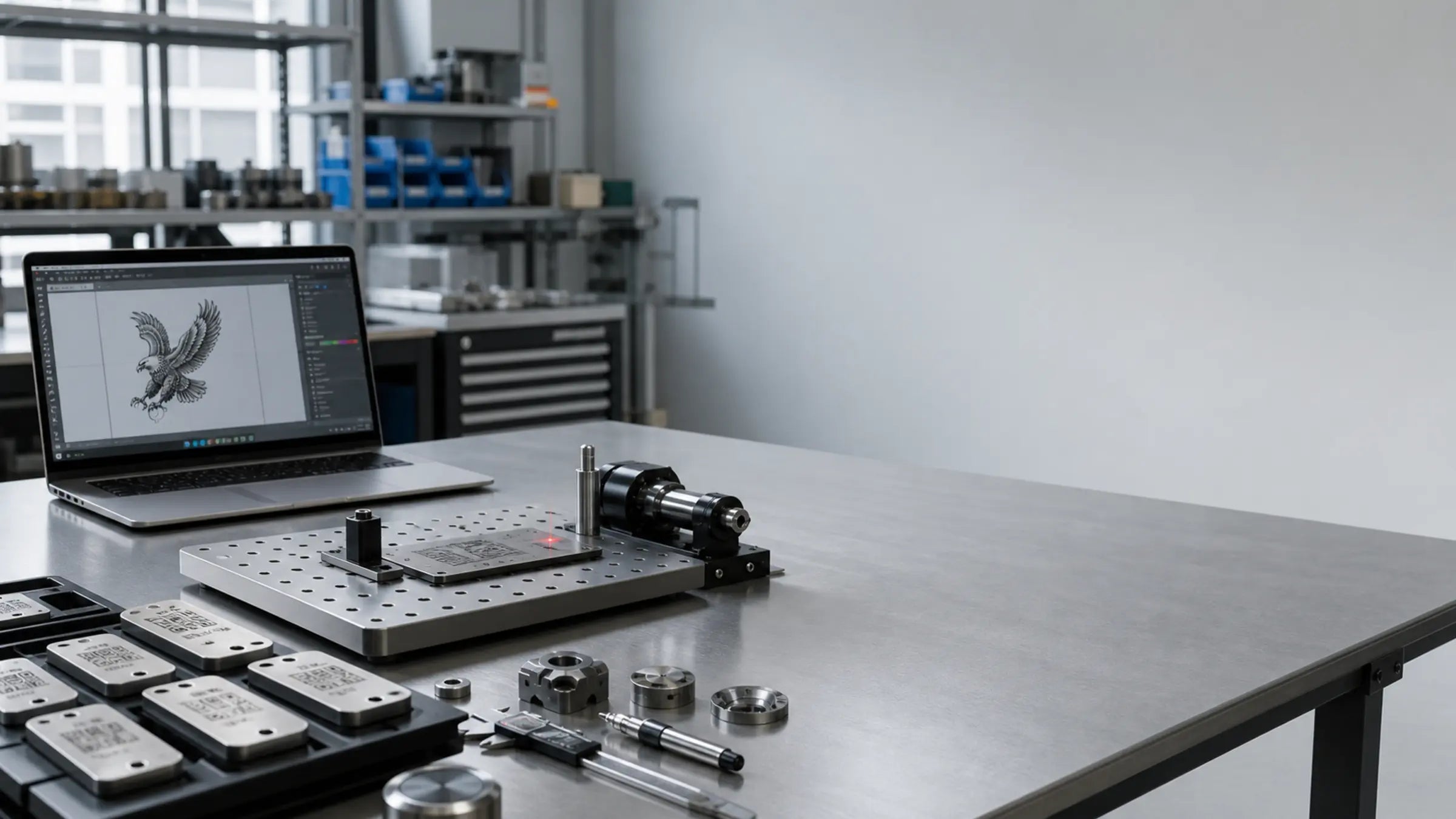 Tyvok P2 Ultra AI laser engraver with camera for small business metal production